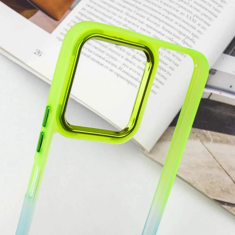 Силіконовий чохол фреш на Xiaomi Redmi 12 – Бірюзовий / Лимонный. Фото 9 з 9