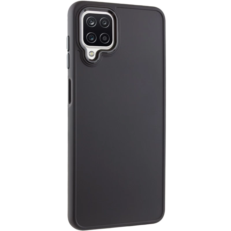 

TPU чохол Bonbon з металевими кнопками на Samsung Galaxy A12 (Чорний / Black)