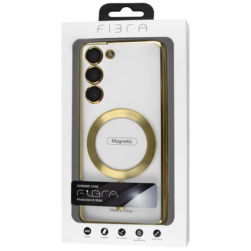 Хромовий TPU чохол з MagSafe на Samsung Galaxy S24+ фото 4 з 4