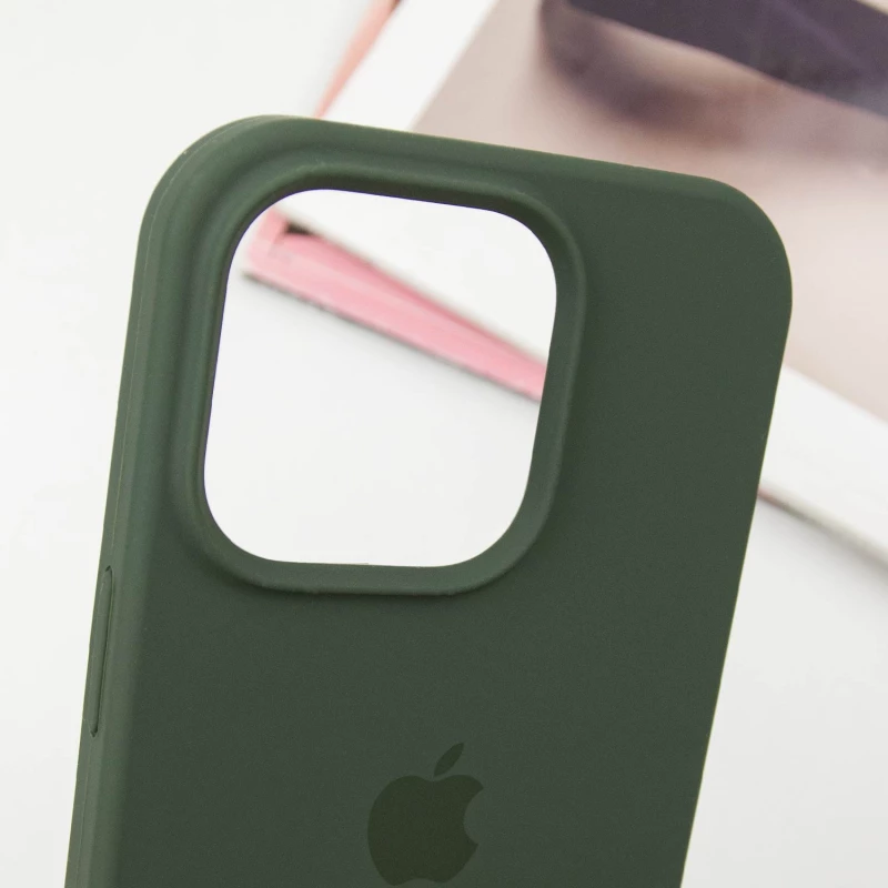 Чехол Silicone Case с закрытым низом для Apple iPhone 14 Pro Max (6.7") – Зеленый / Cyprus Green. Фото 6 из 10