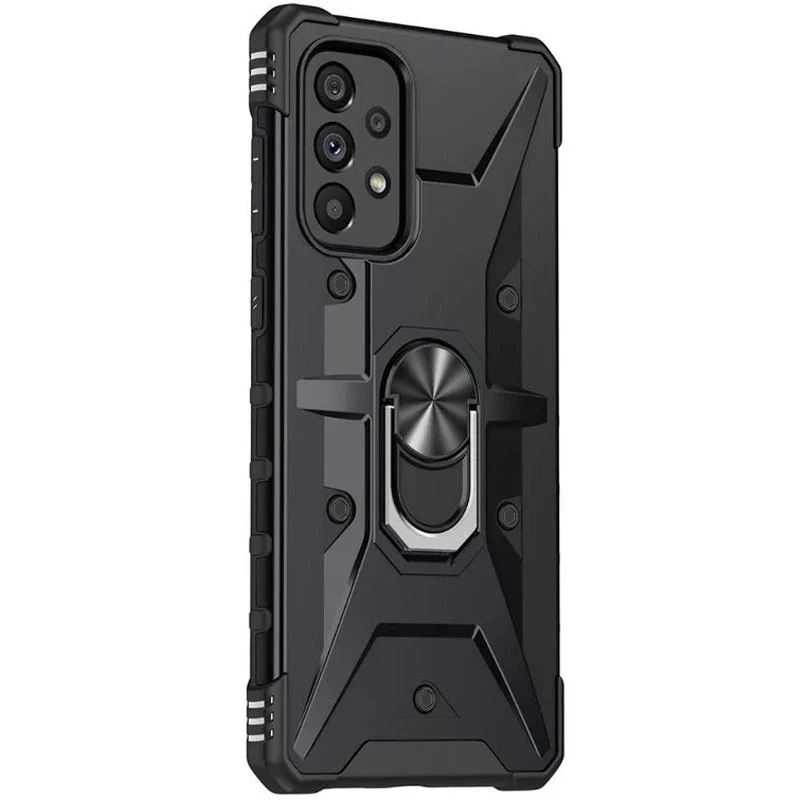 Ударостойкий чехол Pathfinder с кольцом для Samsung Galaxy A33 5G – Черный / Black. Фото 3 из 4