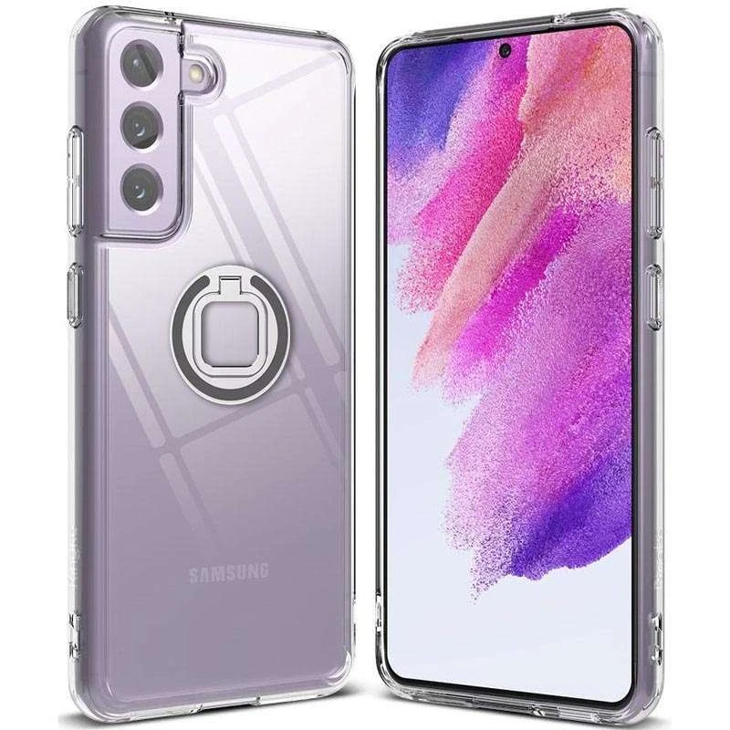 

TPU+PC чохол завтовшки 2.0мм з кільцем на Samsung Galaxy S21 FE (Прозорий)