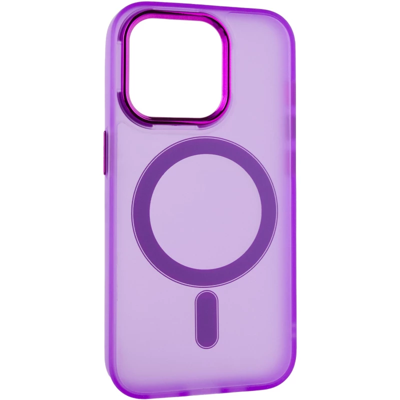 Кольоровий TPU+PC з MagSafe на Apple iPhone 14 Pro (6.1") – Purple. Фото 5 з 11