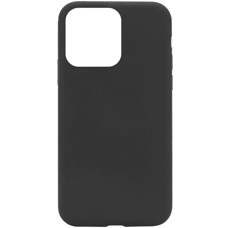Чохол з закритим низом Silicone Case на Apple iPhone 13 Pro Max (6.7") – Чорний / Black. Фото 1 з 1