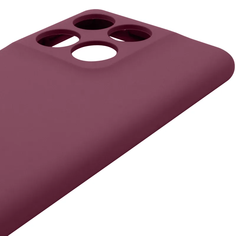 Чохол Silicone Case Lakshmi Premium із закритою камерою для Motorola Edge 60 Fusion – Бордовий / Plum. Фото 5 з 6