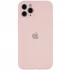 Чехол Silicone Case с защитой камеры для Apple iPhone 12 Pro Max (6.7") – Розовый / Chalk Pink. Фото 1 из 2