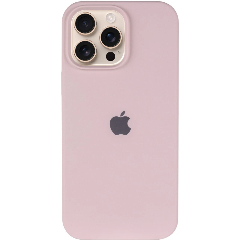 Чохол Silicone Case з закритим низом на Apple iPhone 16 Pro – Рожевий / Chalk Pink. Фото 5 з 9
