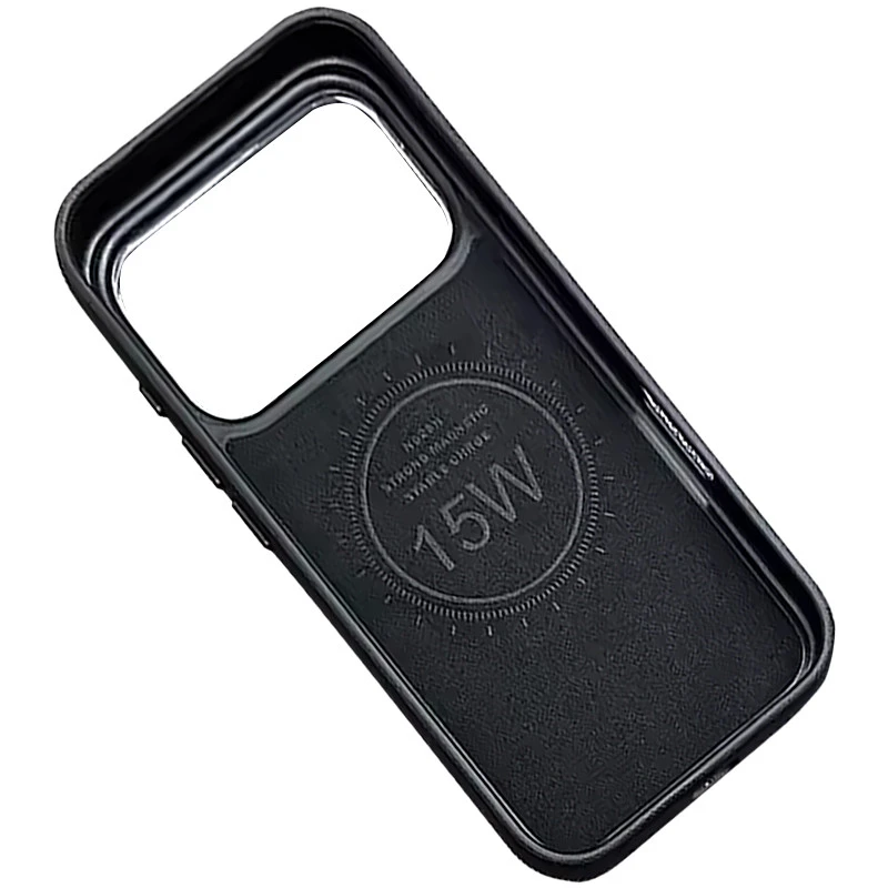 Кожаный чехол Rally with MagSafe для Apple iPhone 17 Pro Max (6.9") – Black / White. Фото 3 из 3