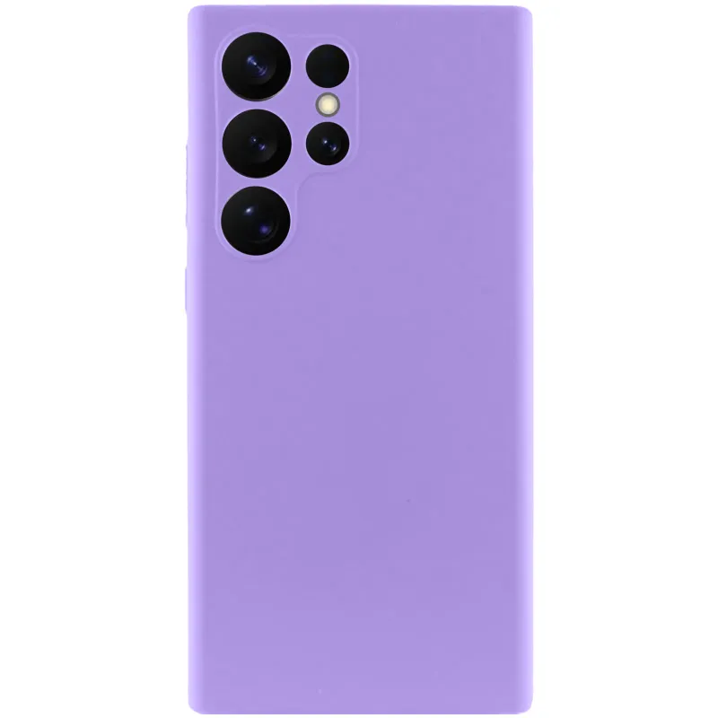 Чохол Silicone Case Lakshmi Premium із закритою камерою для Samsung Galaxy S24 Ultra – Бузковий / Dasheen. Фото 3 з 11