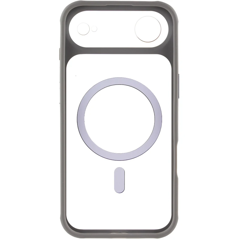 Чохол TPU GETMAN Moon Clear with MagSafe для Apple iPhone 17 Air (6.5") – Grey. Фото 5 з 7