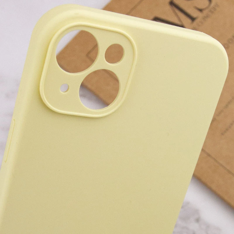 Чохол з захистом камери Silicone Case для Apple iPhone 13 (6.1") – Жовтий / Mellow Yellow. Фото 6 з 6