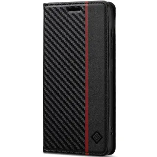 Шкіряний чохол-книжка LC.IMEEKE Carbon Black для Google Pixel 11 Pro фото 1 з 1