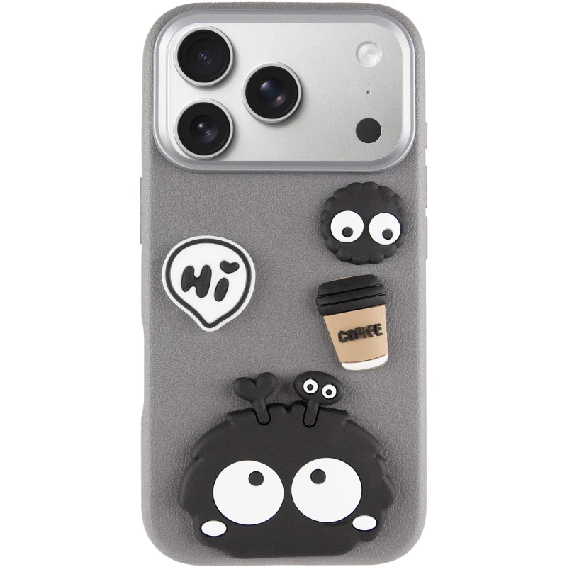 Чохол Labubu Toys для Apple iPhone 17 Pro Max (6.9") – Monster / Grey. Фото 3 з 6