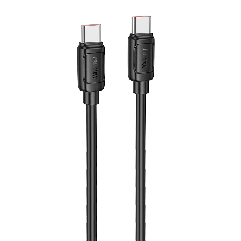 Дата кабель Hoco X115 Surpass Type-C to Type-C 240W (1m) – Black. Фото 1 з 6