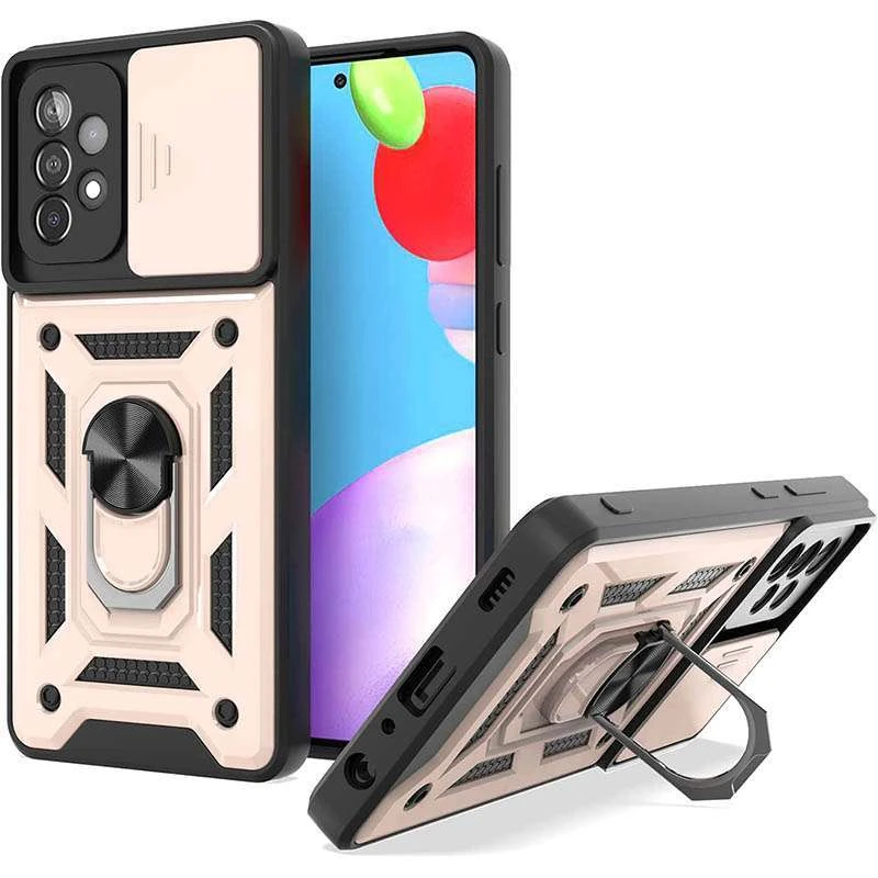 Протиударний чохол Serge Ring з захистом камери на Samsung Galaxy A52 4G / A52 5G – Золотий. Фото 2 з 10