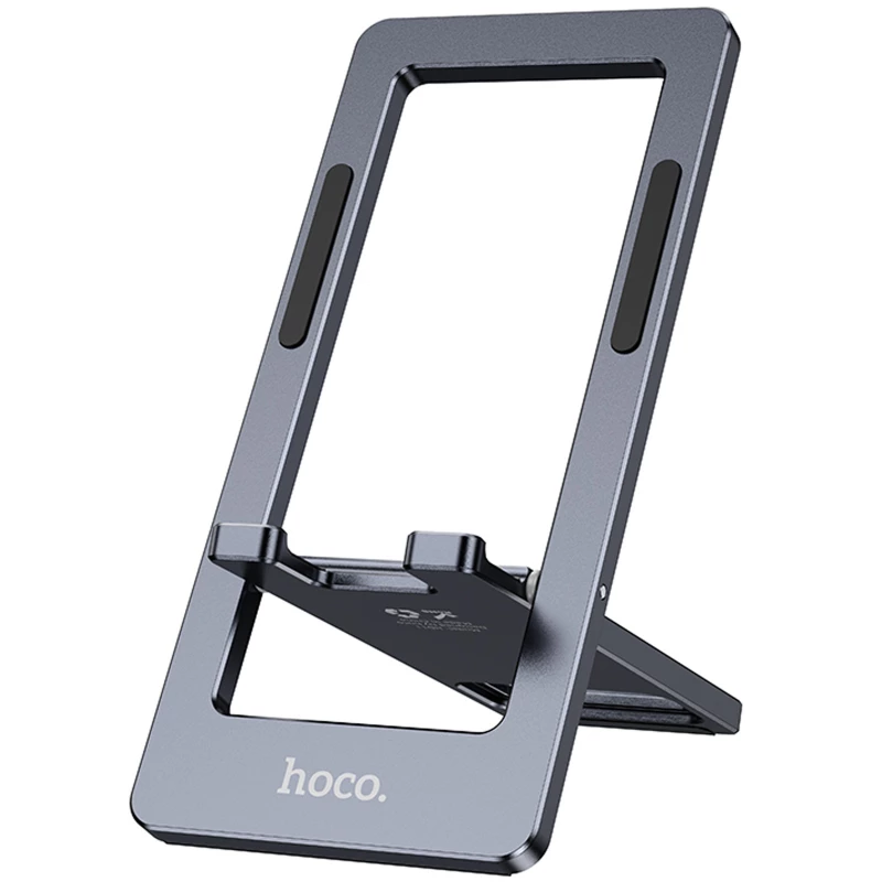 Підставка для телефону Hoco HD11 Volar metal folding – Metal grey. Фото 1 з 7