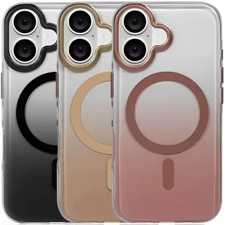 Чехол TPU+PC Shadow with MagSafe для Apple iPhone 16 фото 1 Чехол TPU+PC Shadow with MagSafe для Apple iPhone 16 фото 1 из 4