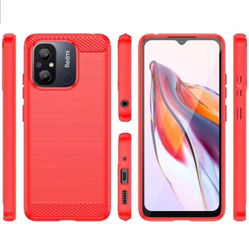 Тонкий силіконовий чохол Slim на Xiaomi Redmi 12C / Poco C55 – Червоний. Фото 2 з 2