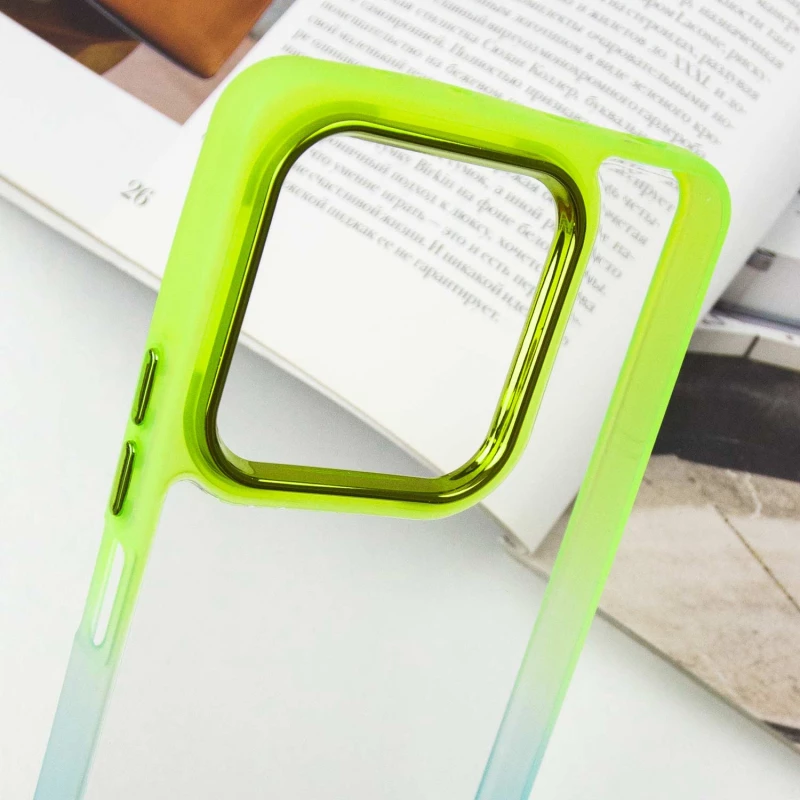 Силиконовый чехол фреш для Xiaomi Redmi Note 13 Pro 4G – Бирюзовый / Лимонный. Фото 9 из 9