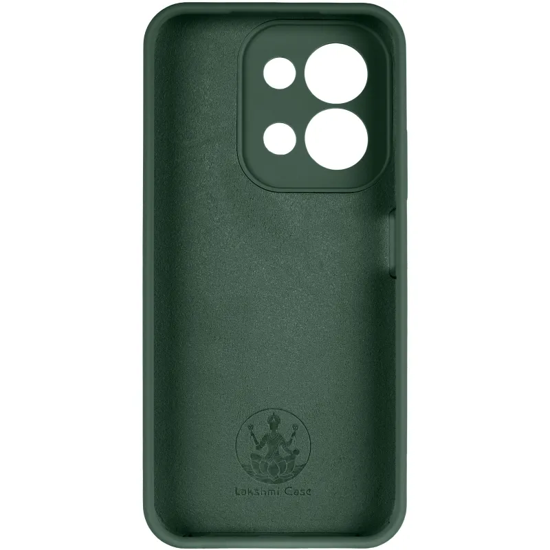 Чехол Silicone Case Lakshmi Premium з закритою камерою на Xiaomi Redmi 15C (Global) – Зеленый / Cyprus Green. Фото 4 из 6