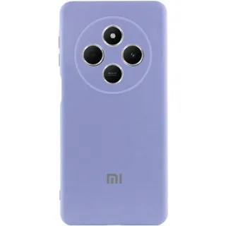 Чохол Silicone Case Lakshmi Premium L з закритою камерою на Xiaomi Poco M7 — Бузковий / Dasheen