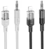 Аудио кабель Aux Hoco UPA27 Spirit transparent (Lightning to AUX 3.5mm) (1.2m) фото 1 из 1