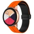 Силіконовий ремінець Classy для Smart Watch 20mm – Orange / Black. Фото 1 з 3