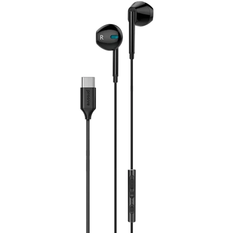 Стерео навушники Proove Scape C3 with microphone (Type-C) – Black. Фото 2 з 3
