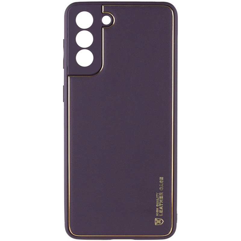 Кожаный чехол Xshield для Samsung Galaxy S23 FE – Фиолетовый / Dark Purple. Фото 1 из 5