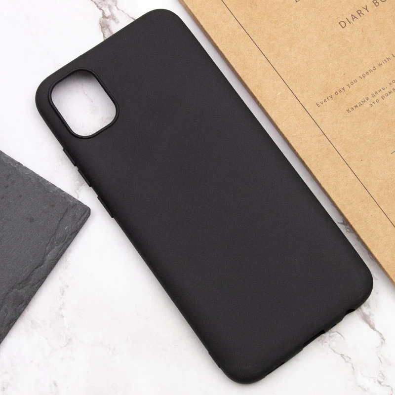 Кольоровий силіконовий чохол на Samsung Galaxy A04e – Чорний. Фото 5 з 6