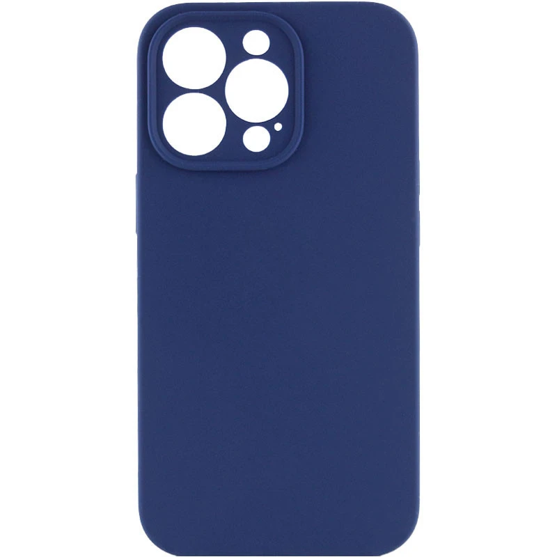 Чехол Silk Full Camera Protective (AA) NO LOGO для Apple iPhone 16 Pro – Синий / Deep navy. Фото 1 из 3