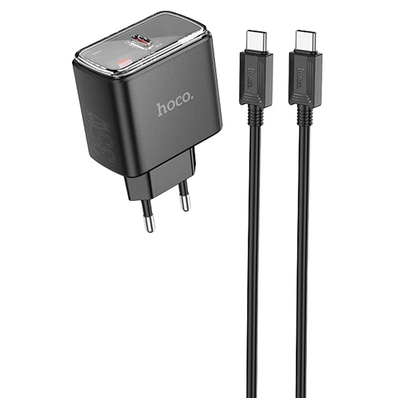

МЗП Hoco CS41A Smart PD35W (1C) + Type-C to Type-C (Black)