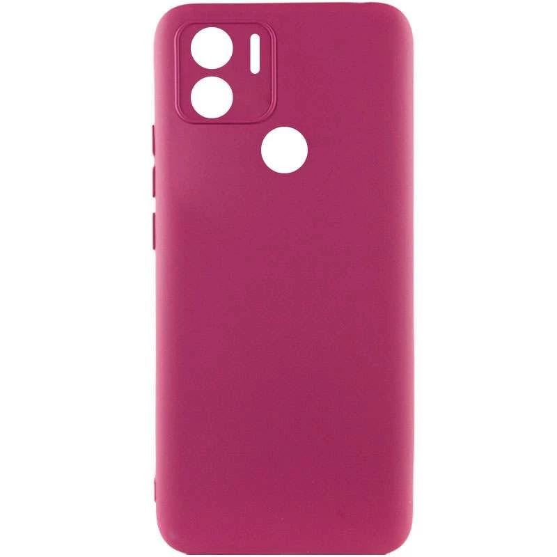 Чохол Silicone Case Lakshmi з закритою камерою на Xiaomi Redmi A1+ / Poco C50 / A2+ – Бордовий / Marsala. Фото 2 з 5