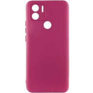 Чохол Silicone Case Lakshmi з закритою камерою на Xiaomi Redmi A1+ / Poco C50 / A2+ — Бордовий / Marsala