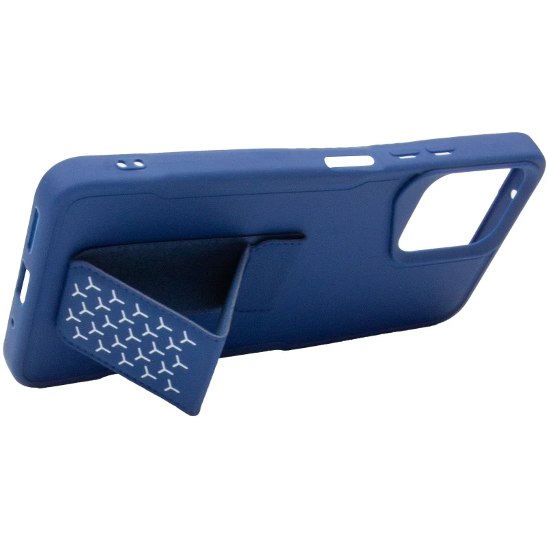 Чехол Вива с ремешком для Xiaomi Poco C65 – Dark Blue. Фото 12 из 15