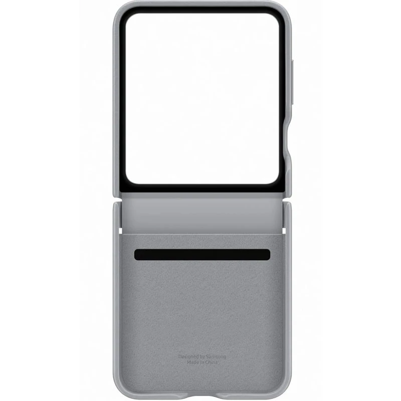 Шкіряний чохол Leather Case Premium на Samsung Galaxy Z Flip6 – Gray. Фото 11 з 11