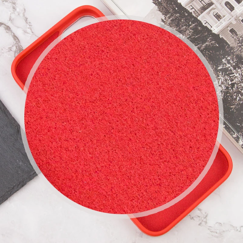 Силиконовый сапфировый чехол с MagSafe Apple iPhone 15 (6.1") – Красный / Red. Фото 7 из 13