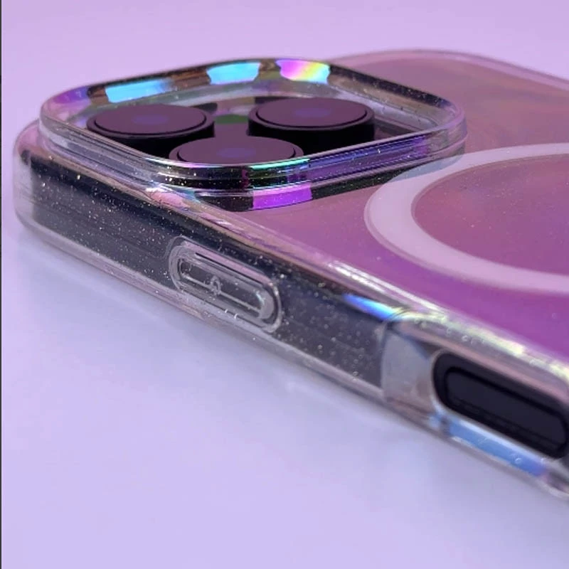 Чехол с блестками и MagSafe на Apple iPhone 16 Pro – Chroma+Glitter. Фото 7 из 9