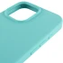Чохол з закритим низом Silicone Case на Apple iPhone 16 Pro Max – Бірюзовий / Marine Green. Фото 13 з 14