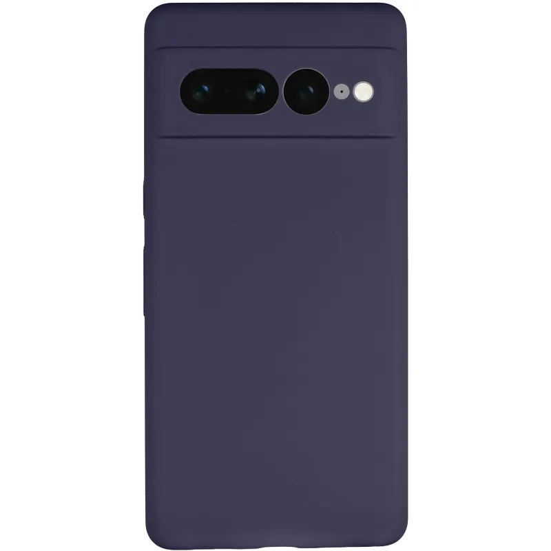 Чохол Silicone Case Lakshmi Premium із закритою камерою для Google Pixel 7 Pro – Темно-синій / Midnight blue. Фото 4 з 8