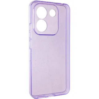 Блестящий силиконовый чехол на Xiaomi Redmi Note 17 Pro Max — Purple