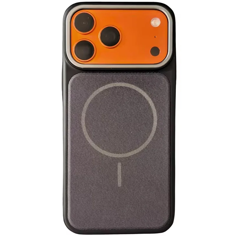 Чохол TPU TechWoven Hybrid with MagSafe для Apple iPhone 15 Pro (6.1") – Black / Purple. Фото 1 з 1