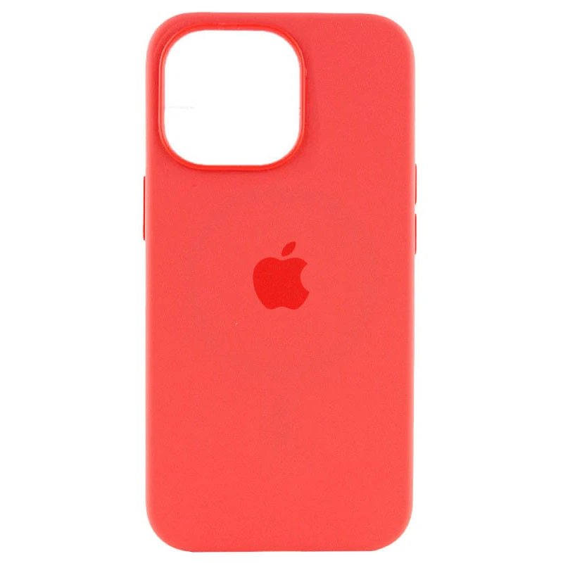 Чехол Silicone case (AAA) with Magsafe and Animation для Apple iPhone 15 Pro (6.1") – Красный / Guava. Фото 3 из 6