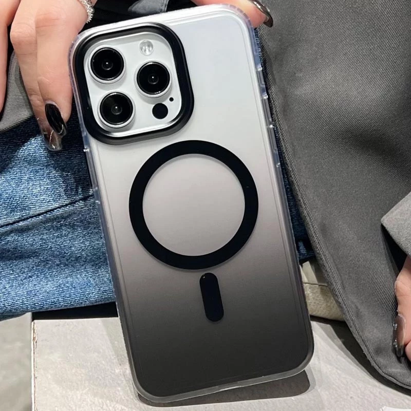 Чохол TPU+PC Shadow with MagSafe для Apple iPhone 14 Pro Max (6.7") – Black. Фото 8 з 8