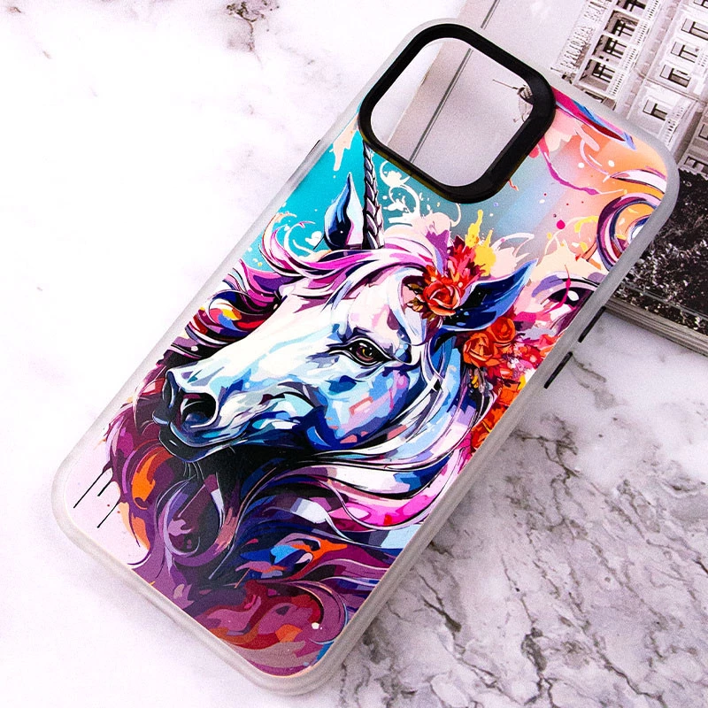 TPU+PC  чохол TakiTaki на Apple iPhone 15 Pro Max (6.7") – Unicorn / Pink / Purple. Фото 2 з 4