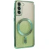 Чохол з блискітками, захисними лінзами на камеру та MagSafe на Samsung Galaxy S21 – Зелений / Emerald. Фото 3 з 10
