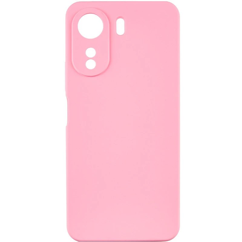 Кольоровий силіконовий чохол GETMAN із закритою камерою для Xiaomi Redmi 13C – Рожевий / Pink. Фото 3 з 9