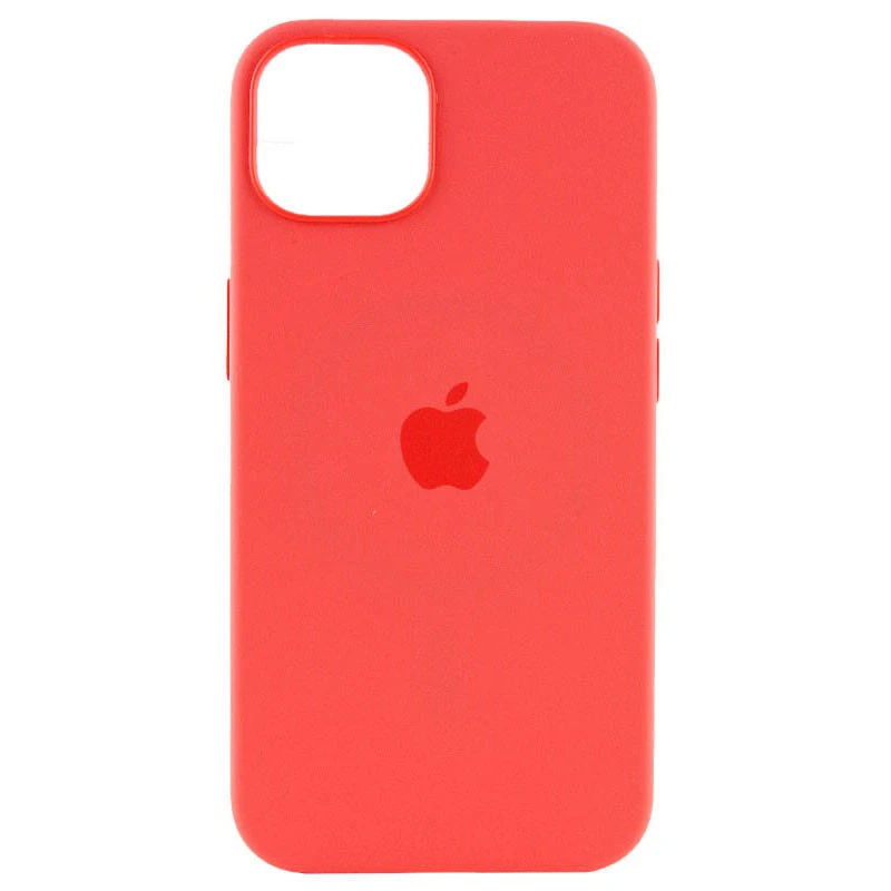 Чехол Silicone case (AAA) with Magsafe and Animation для Apple iPhone 15 Plus (6.7") – Красный / Guava. Фото 3 из 6
