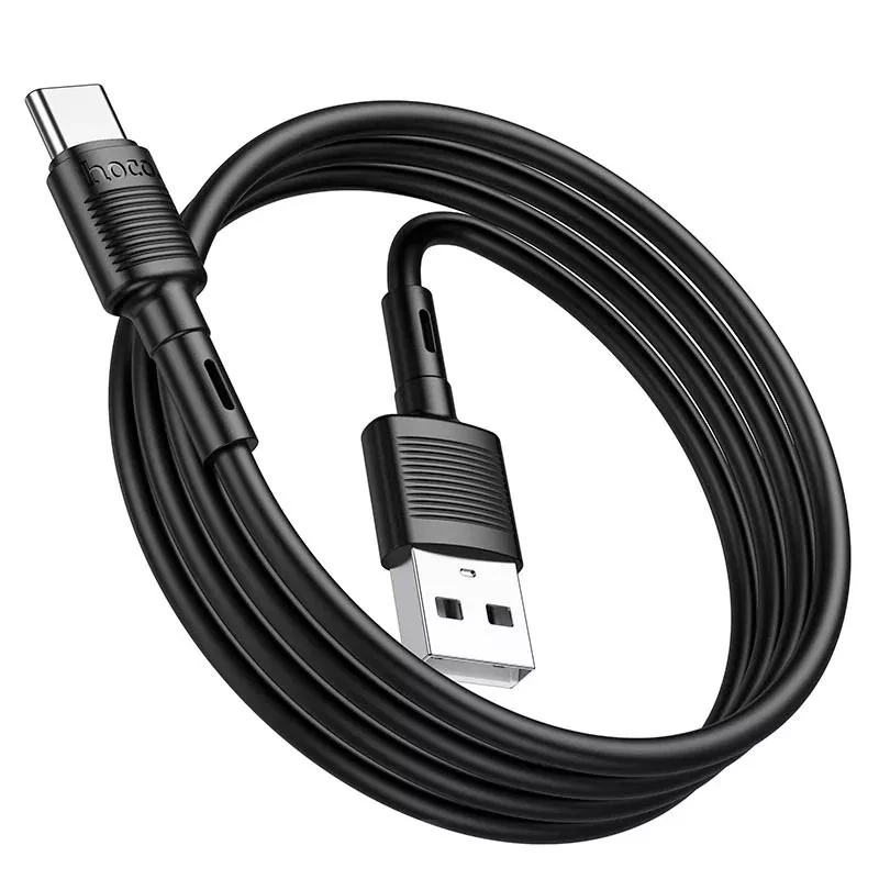 Дата кабель Hoco X83 Victory USB to Type-C (1m) – Black. Фото 3 из 5