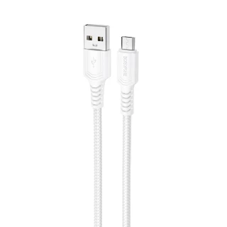 Дата кабель Borofone BX116 Certain USB to MicroUSB 2.4A (1m) фото 1 з 3